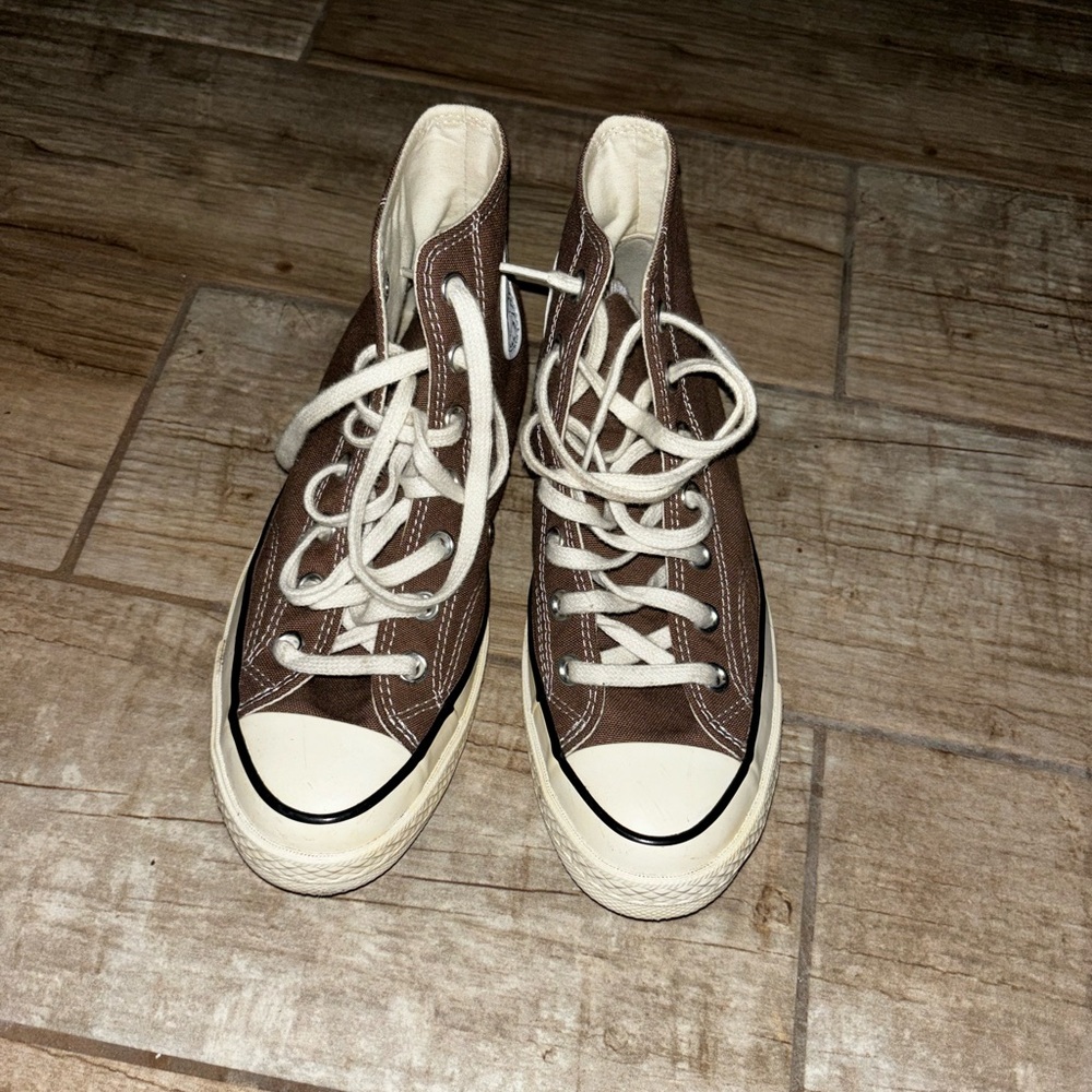 Brown High-Top Converse